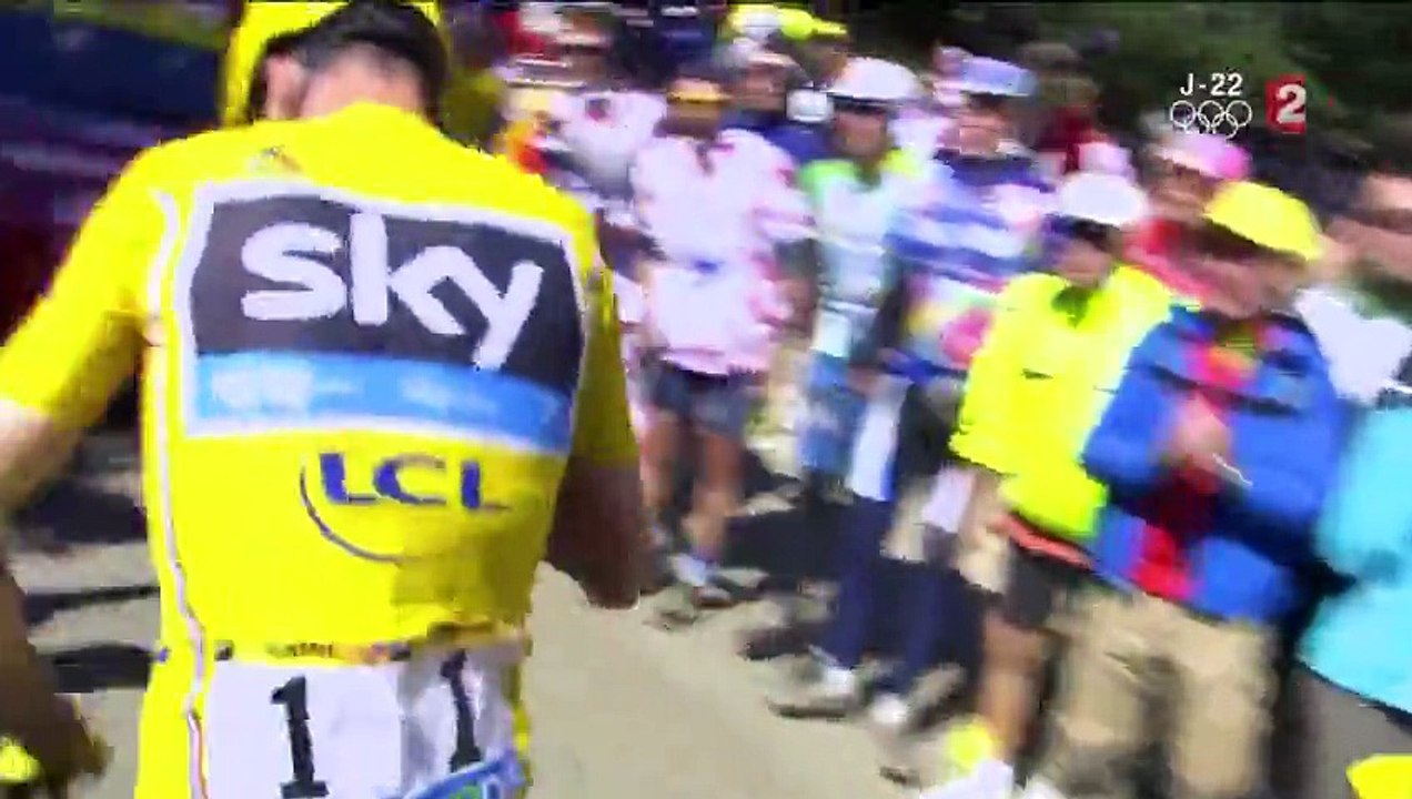 Tour de France : Christopher Froome termine sa course à pied