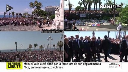 Attentat de Nice : Manuel Valls hué une seconde fois lors de son départ