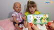 ✔ Кукла Беби Борн. Девочка Ника распаковывает Киндер Сюрпризы / Видео для детей / Baby Born Doll ✔