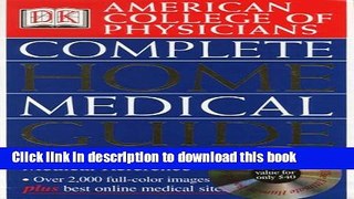 Read American College of Physicians Complete Home Medical Guide (with Interactive Human Anatomy