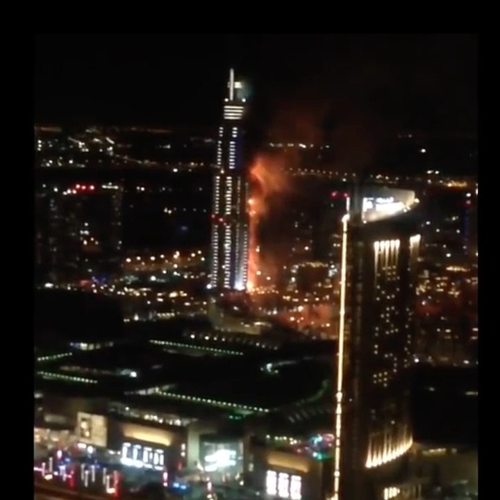 An incredible fire in Dubai!