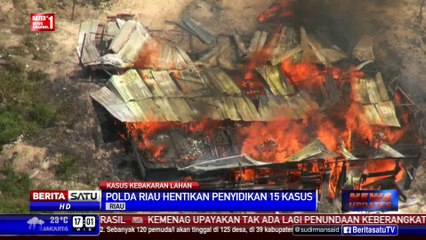 Polda Riau Hentikan Penyidikan 15 Kasus Kebakaran Lahan