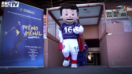 Les mascottes de l’euro 2016 et du championnat du monde de hand font leurs JO