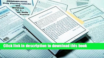 Download Daily Planning Calendar, The Science of Deliberate Creation : Abraham-Hicks Planning