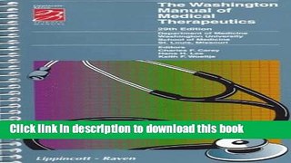Read Book Manual of Medical Therapeutics [Washington Manual] ebook textbooks
