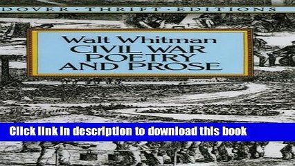 PDF Civil War Poetry and Prose (Dover Thrift Editions)  Read Online