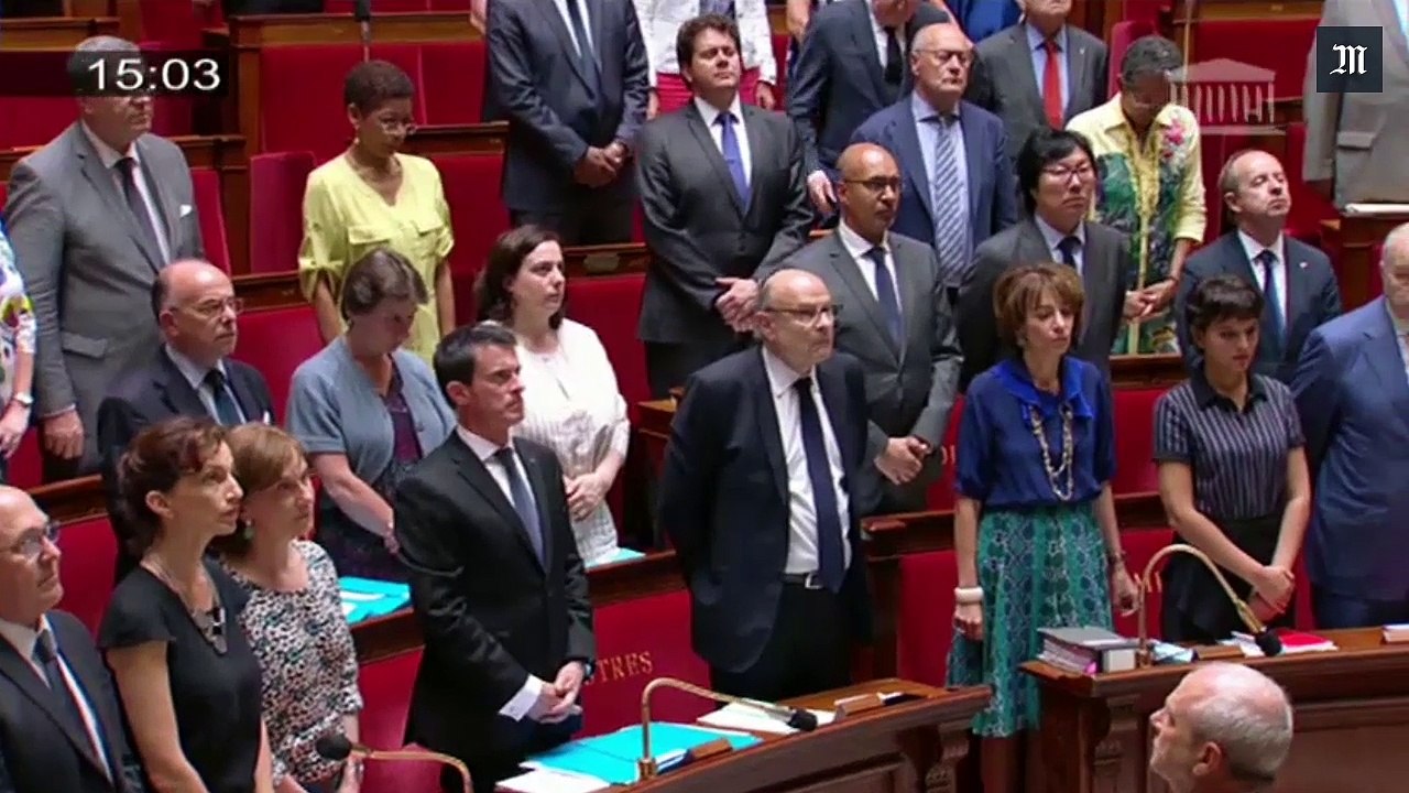 Hommage de l'Assemblée aux victimes de l'attentat de Nice