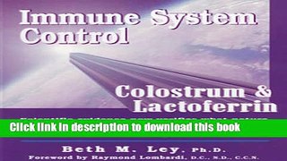 PDF Immune System Control: Colostrum   Lactoferrin  EBook
