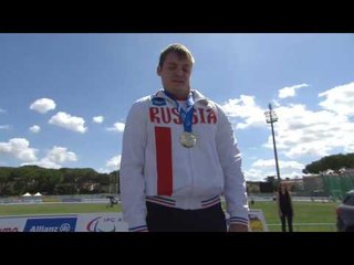 Men's shot put F36 | Victory Ceremony | 2016 IPC Athletics European Championships Grosseto