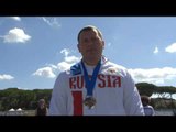Men's javelin F57 | Victory Ceremony | 2016 IPC Athletics European Championships Grosseto