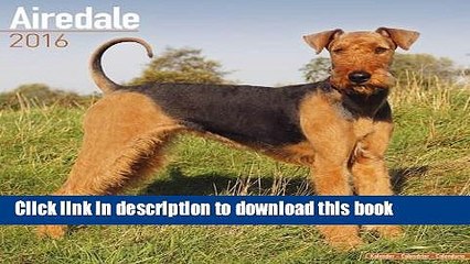 Read Airedale Calendar - Only Dog Breed Airedales Calendar - 2016 Wall calendars - Dog Calendars -