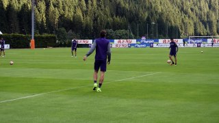 La Fiorentina inizia l'allenamento pomeridiano