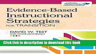Read Books Evidence-Based Instructional Strategies for Transition E-Book Free