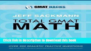 Read Books Total GMAT Math E-Book Download