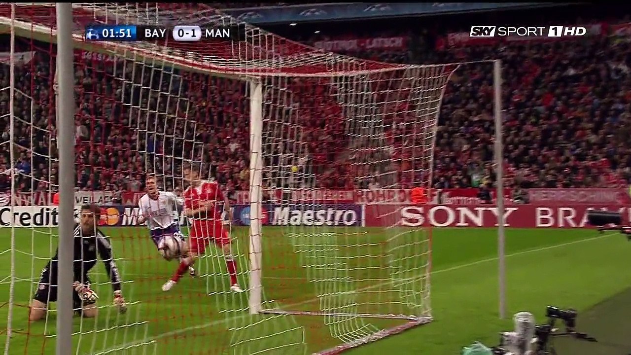 اهداف مباراة بايرن ميونيخ و مانشستر يونايتد 2-1...