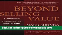 Read Books Beyond Selling Value: A Proven Process to Avoid the Vendor Trap E-Book Free