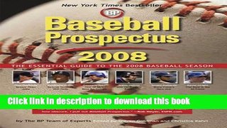 Read Book Baseball Prospectus 2008 E-Book Free