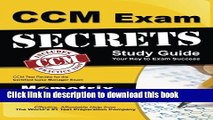 Download CCM Exam Secrets Study Guide: CCM Test Review for the Certified Case Manager Exam Ebook
