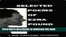 Download Selected Poems of Ezra Pound Free Books
