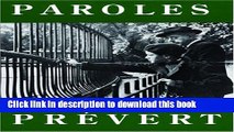 Download Paroles: Selected Poems  Read Online