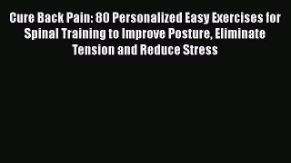 Download Cure Back Pain: 80 Personalized Easy Exercises for Spinal Training to Improve Posture