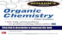 Read Schaum s Outline of Organic Chemistry: 1,806 Solved Problems   24 Videos (Schaum s Outlines)