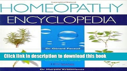 Read Homeopathy Encyclopedia Ebook Free