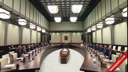 Bakanlar Kurulu toplantısında ilk görüntü