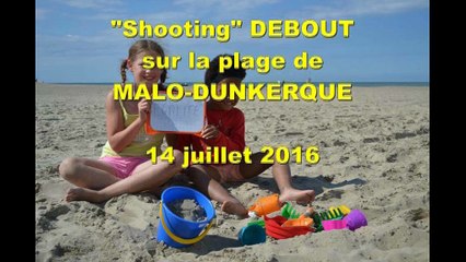Shooting Debout sur la plage de Malo-Dunkerque