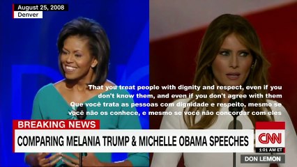 MELANIA TRUMP'S SPEECH - Plagiat- Copie- Imitação