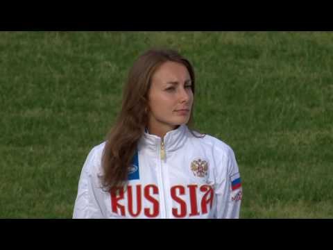Women's 200 m T47 | Victory Ceremony | 2016 IPC Athletics European Championships Grosseto