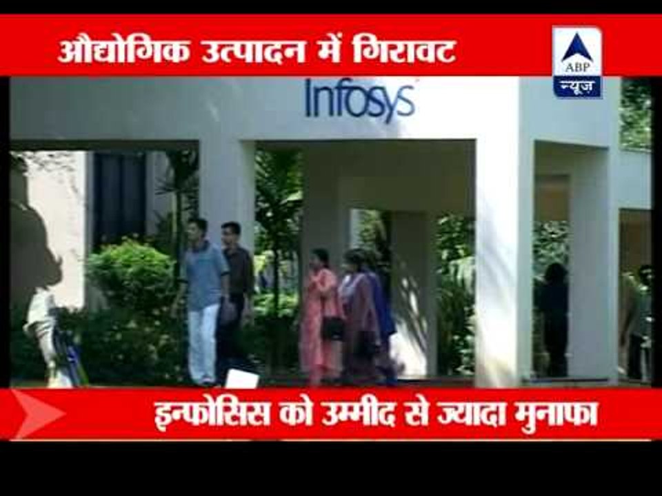 Poor IIP, exports data spoils Infosys cheer; Sensex ends flat