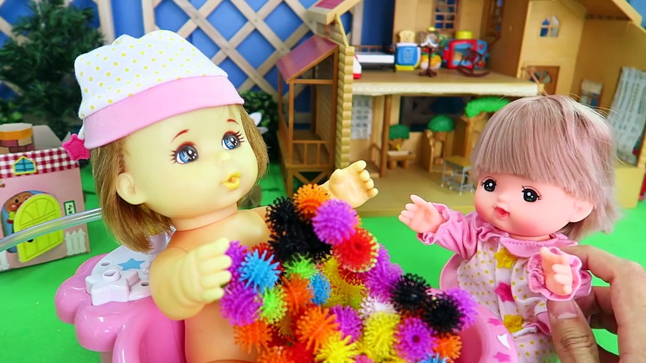 メルちゃんのお友達 ベビちゃん登場 Baby Doll Bath Time お風呂でバンチェムズ 赤ちゃん人形