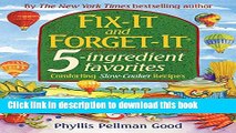 Read Books Fix-It and Forget-It 5-ingredient favorites: Comforting Slow-Cooker Recipes E-Book