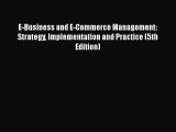 READ book  E-Business and E-Commerce Management: Strategy Implementation and Practice (5th
