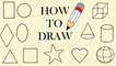 Learn to draw shapes for kids || 2D basic shapes || simple basic shapes for children