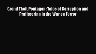 READ book  Grand Theft Pentagon :Tales of Corruption and Profiteering in the War on Terror