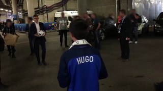 Antoine Griezmann gives the ball from France v Ireland to the son of a murdered policeman