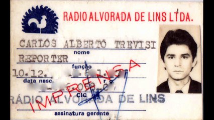 Locutor Carlos Trevisi (Regência FM)