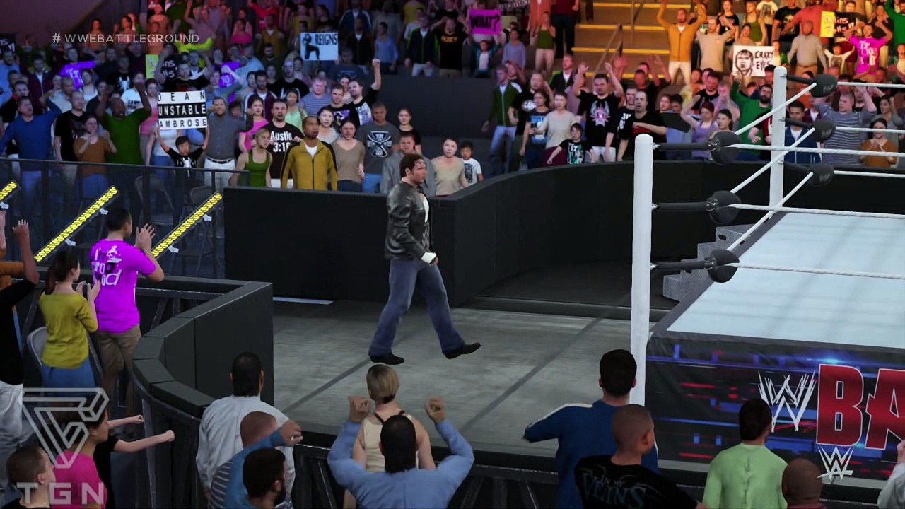 Battleground 2016 | Dean Ambrose vs Seth Rollings vs Roman Reigns | July 24th | WWE 2K16 Battleground 2016