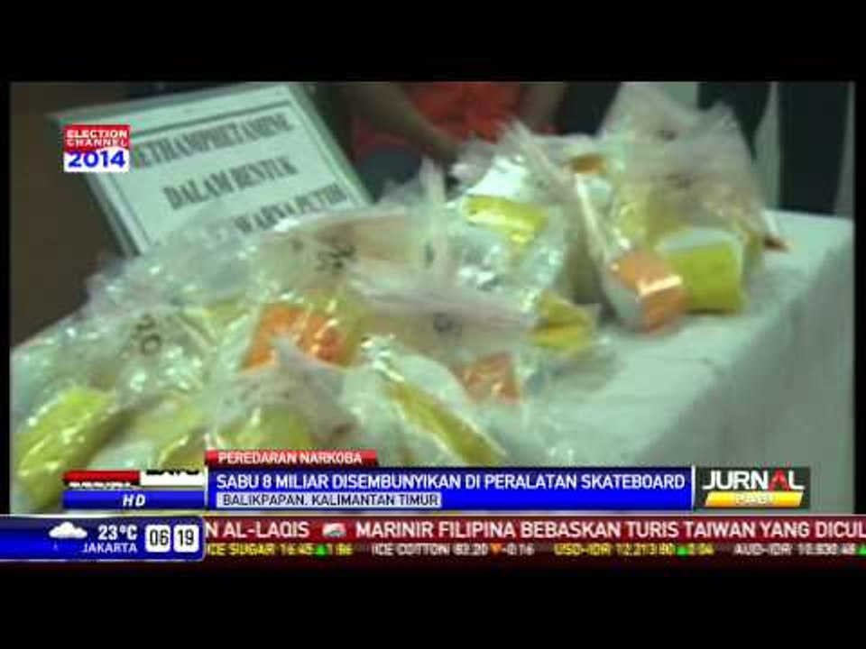 Penyelundupan Sabu Rp 8 Miliar dalam Skateboard Terbongkar