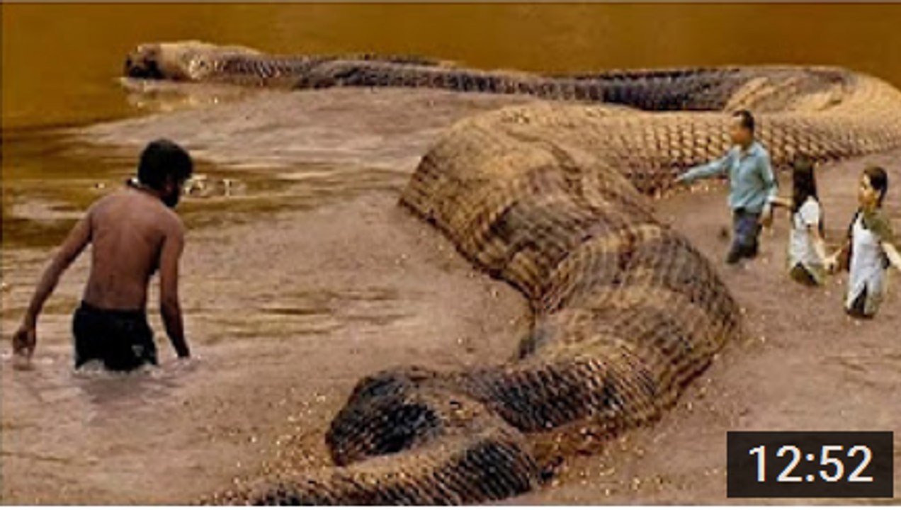 Giant Anaconda   World s Biggest Python Snake Found in Amazon Rainforest   Longest Python Attacks_HD