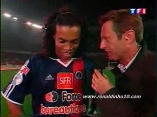 Ronaldinho Interview apres PSG BORDEAUX