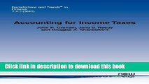 Read Accounting for Income Taxes: Primer, Extant Research, and Future Directions Ebook Free