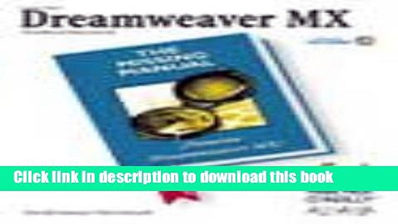 Read Dreamweaver MX (Anaya Multimedia/O reilly) (Spanish Edition)  Ebook Online