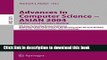 Download Advances in Computer Science - ASIAN 2004, Higher Level Decision Making: 9th Asian