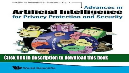 PDF Advances In Artificial Intelligence For Privacy Protection And Security  Read Online