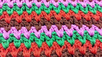 Cara Merajut Motif V