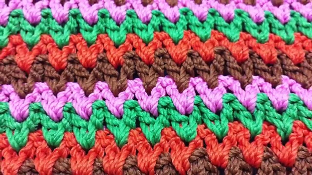 Cara Merajut Motif V