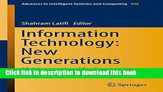 PDF Information Technology: New Generations: 13th International Conference on Information